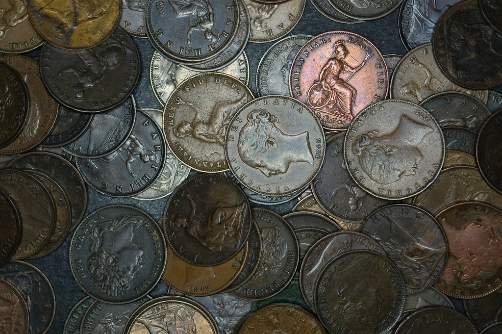 Farthing collection.