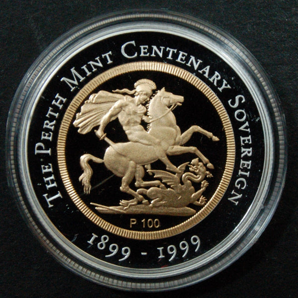 Australia. Perth mint. Centenary proof sovereign. 1999.