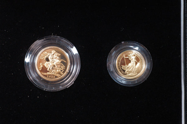 Royal Mint. 2 coin gold proof set. 1996