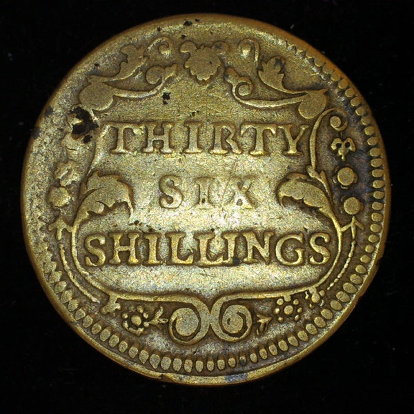 George II. Coin Weight. Thirty six Shillings