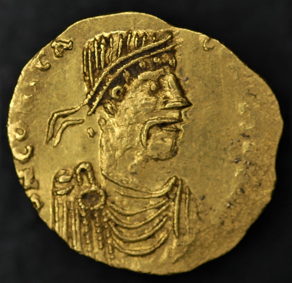 Constantine IV Pogonatus , AV Tremissis, AD 668-685