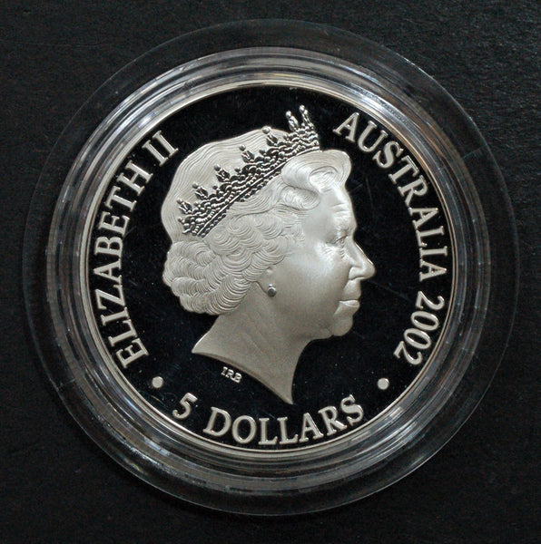 Australia. Proof 5 dollars. 2002. Queen mother