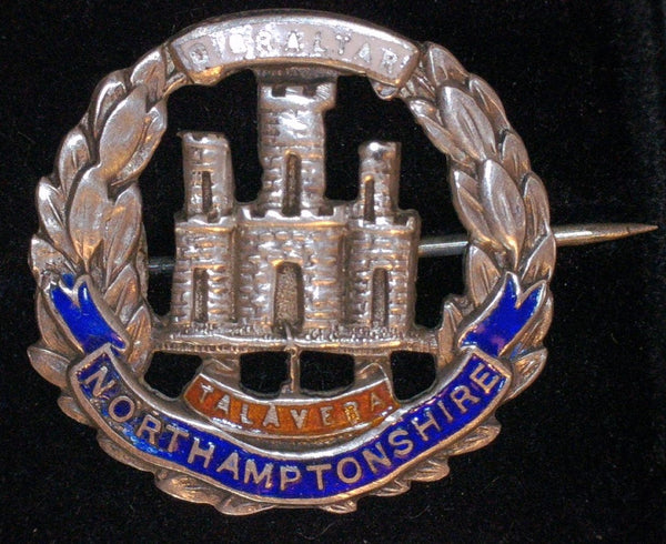Northamptonshire Regiment. Sweetheart brooch. Silver