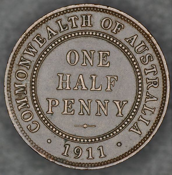 Australia. Half penny. 1911