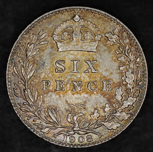 Edward VII. Sixpence. 1908