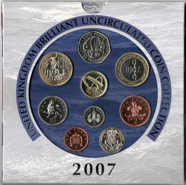 Royal Mint. Uncirculated year sets. 1982- 2007