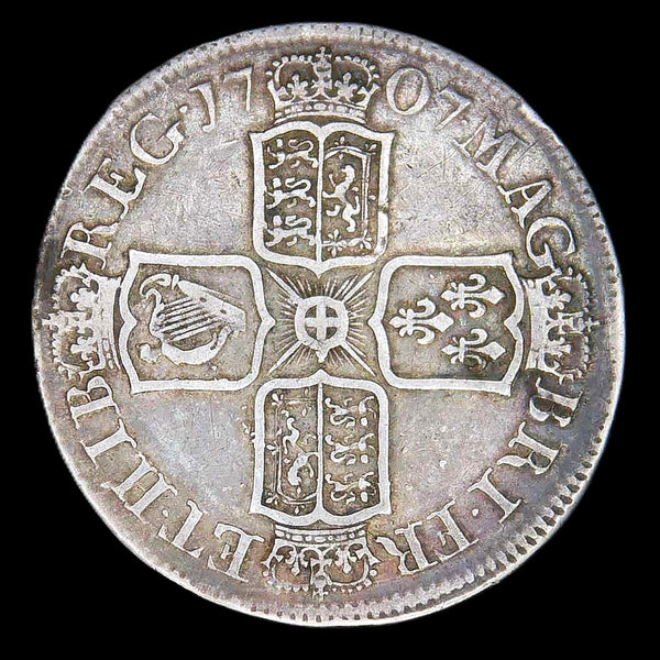Anne. Halfcrown. 1707E