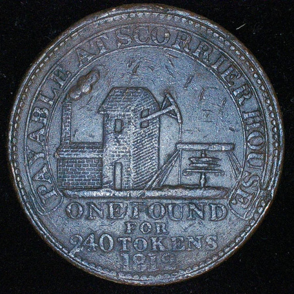Cornwall, Redruth, Mule Penny, 1812