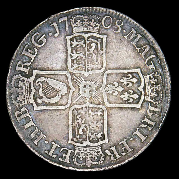 Anne. Halfcrown. 1708E