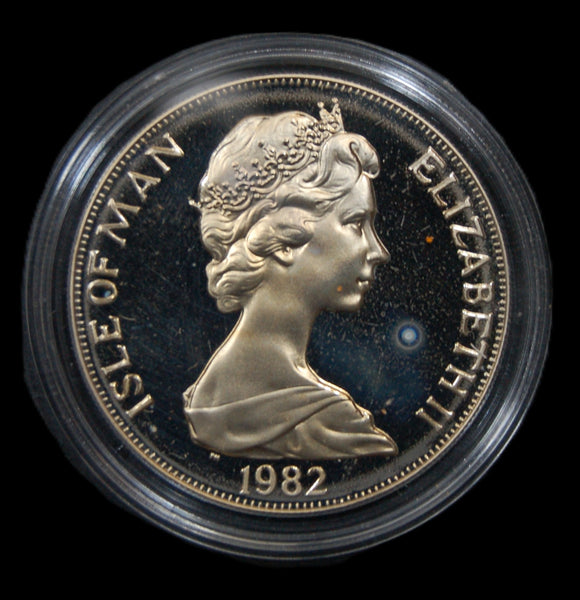 Isle of Man. Diamond Finish Crown. 1982. Maritime Heritage.