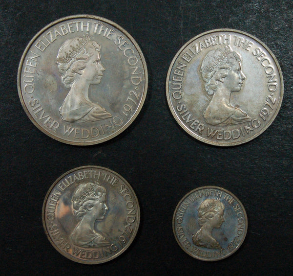 Jersey. 1972. Silver proofs X 4