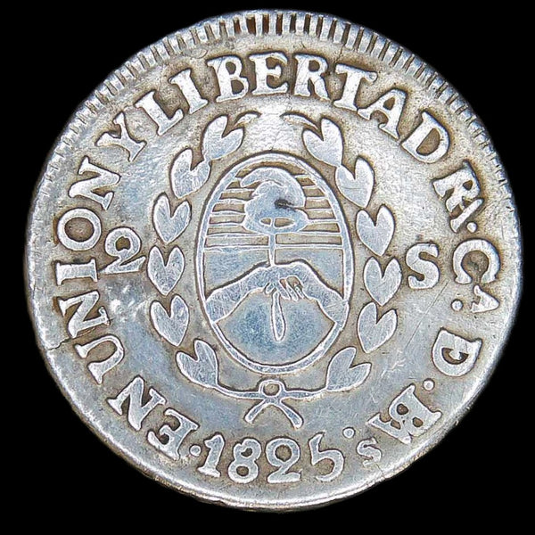 Argentina. 2 Soles. 1825. RA CA DE BAs
