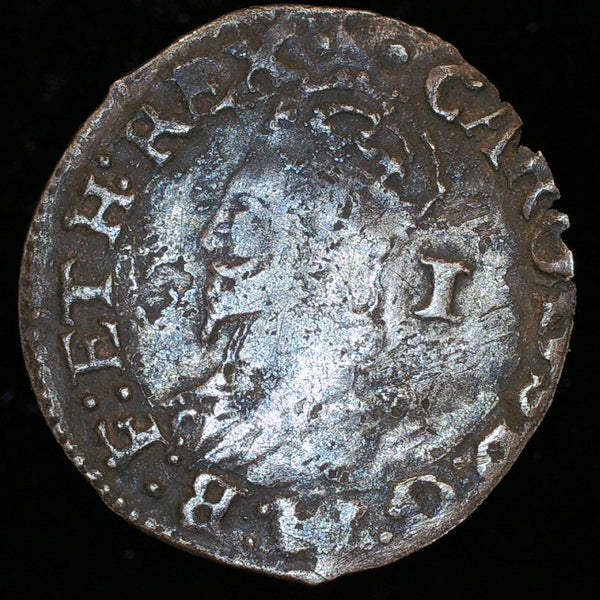 Charles I. Penny. 1625-49