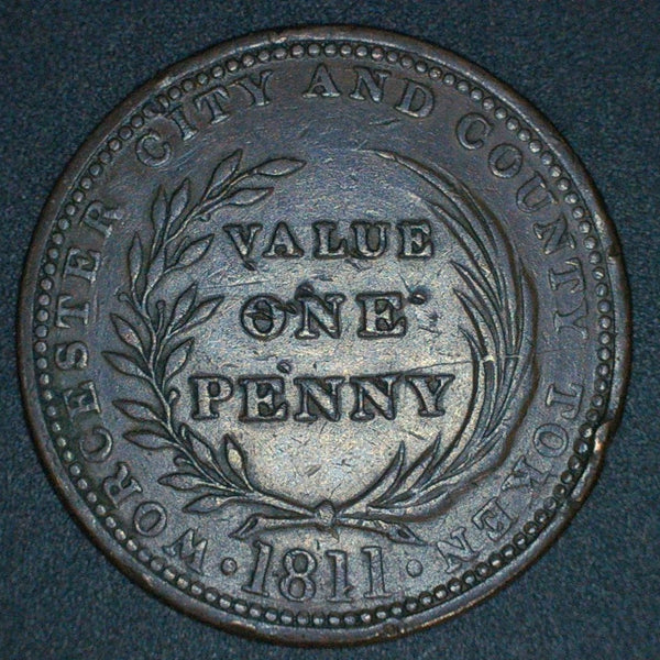 Worcester. One Penny token. 1811