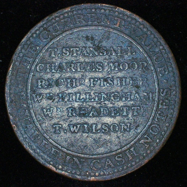Newark. One Penny token. 1811