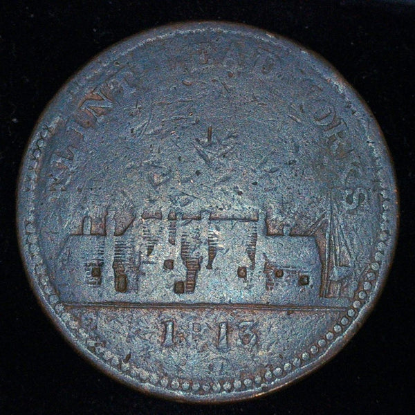 Flint lead works. One Penny token. 1813