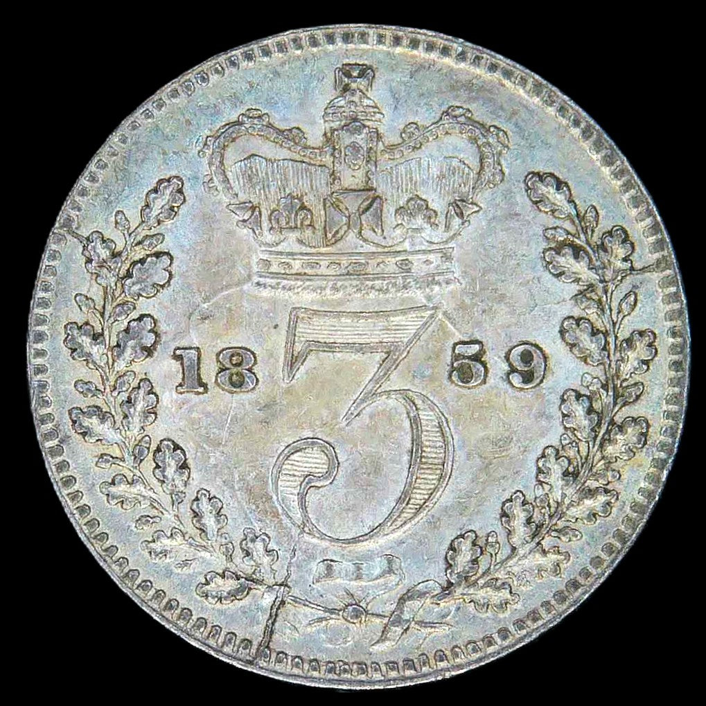 Victoria. Threepence. 1859.
