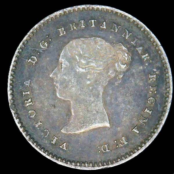 Victoria. Maundy Twopence. 1861. 6 over 1 overdate.