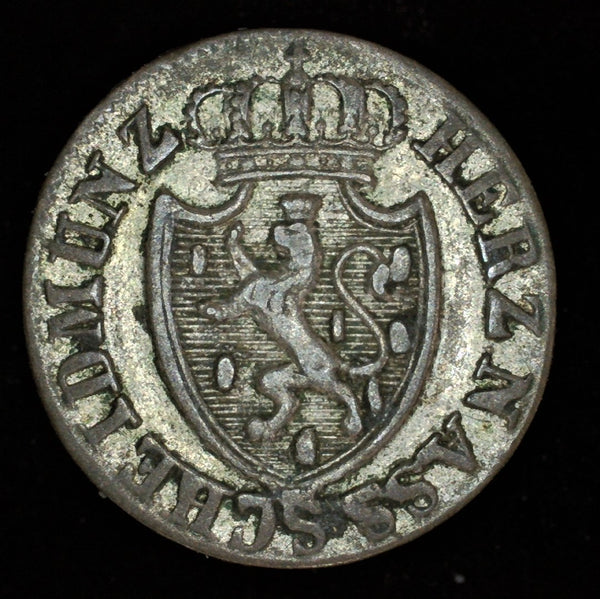 Germany. Nassau. 3 Kreuzer. 1825