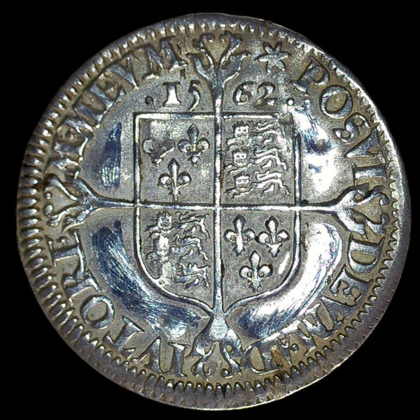 Elizabeth I. Sixpence. 1562