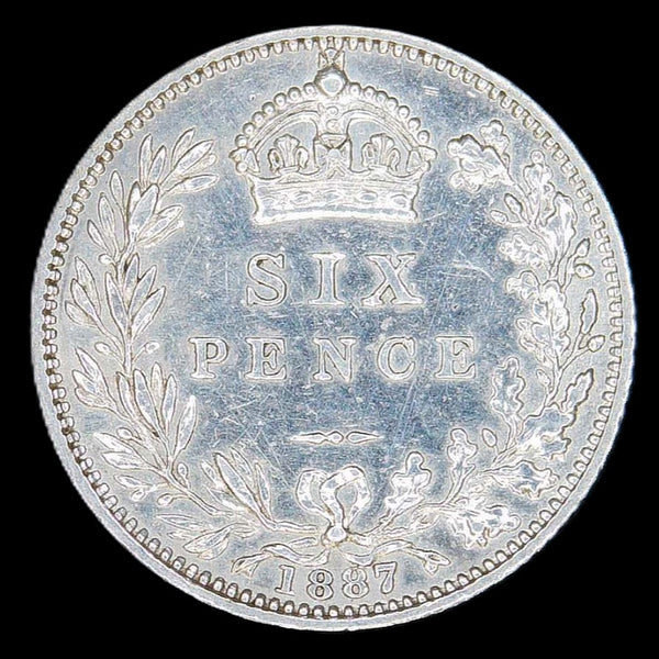 Victoria. Sixpence. 1887. Wreath reverse. A selection.