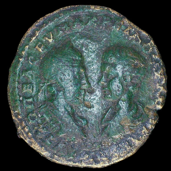 Macrinus and Diadumenian. AE27mm. AD217-218.