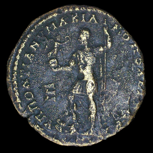 Macrinus and Diadumenian. AE27mm. AD217-218.