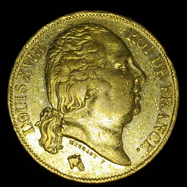 France. 20 Francs. 1824 W