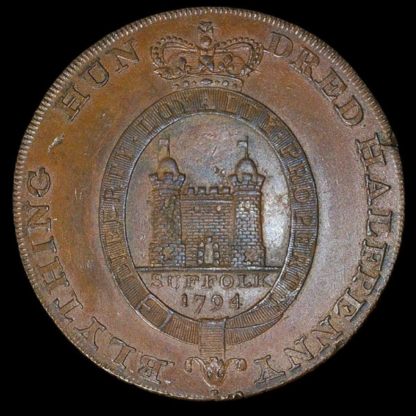 Suffolk. Blything Hundred Halfpenny. 1794
