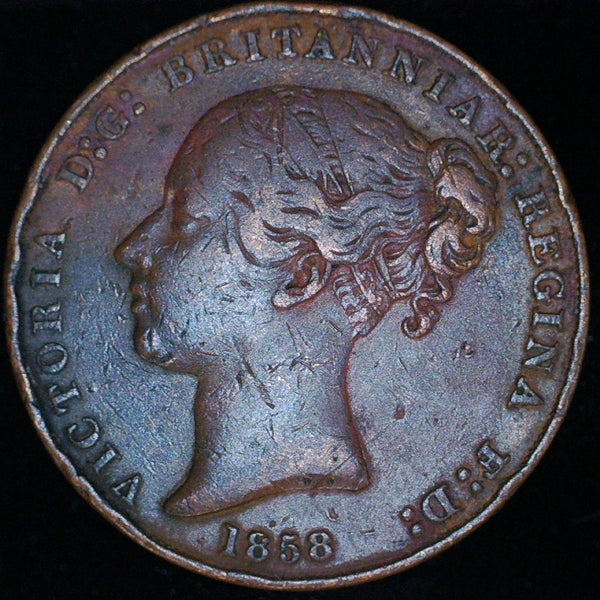 Jersey. 1/13th of a shilling. 1858