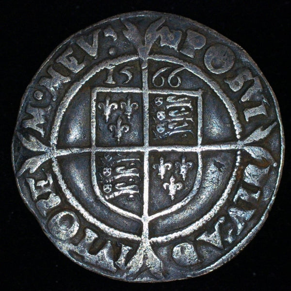 Elizabeth I. Sixpence. 1566
