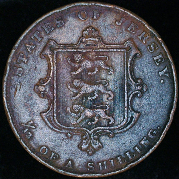 Jersey. 1/13th of a shilling. 1858