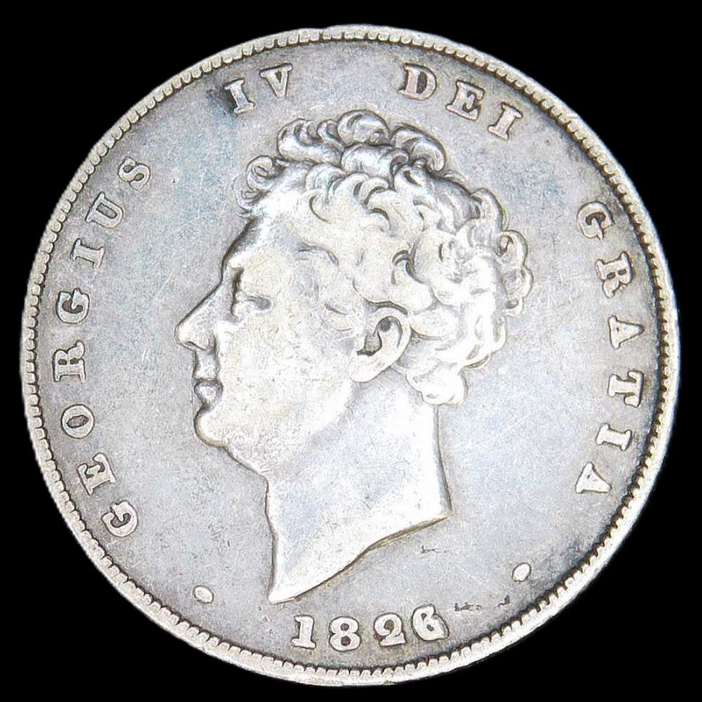 George IV. Shilling. 1826/2 overdate.