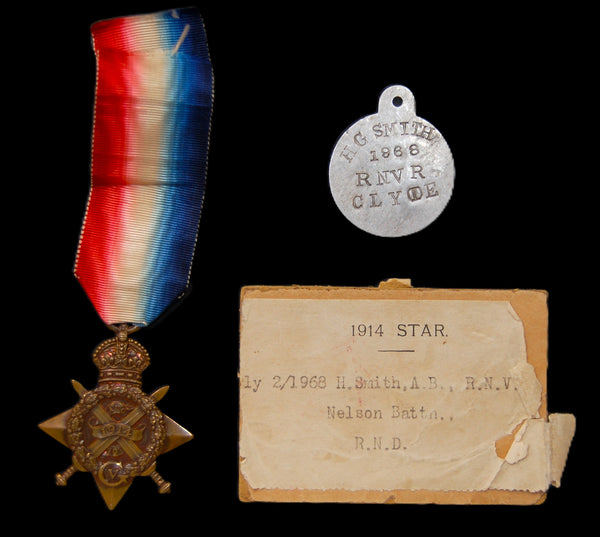 WW1. 1914 Star. Smith. RNVR. Nelson Battalion.