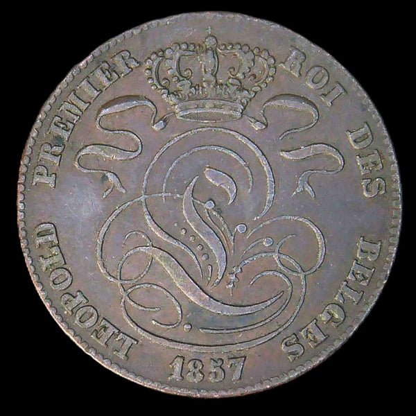 Belgium. 5 Centimes. 1857.