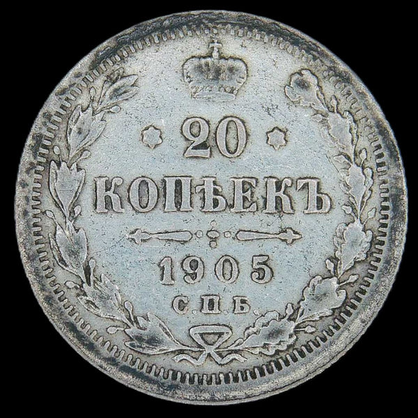 Russia. 20 Kopecks. A selection.
