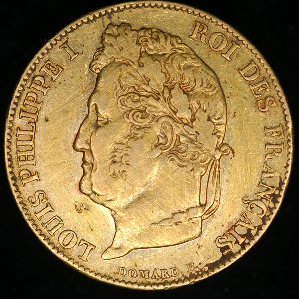 France. 20 Francs. 1834 A