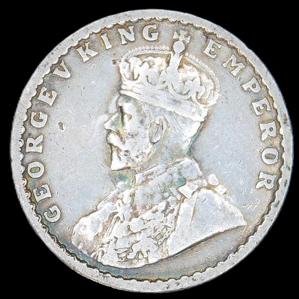 India. Half Rupee. 1918.