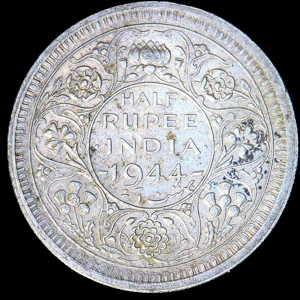 India. Half rupee. 1944