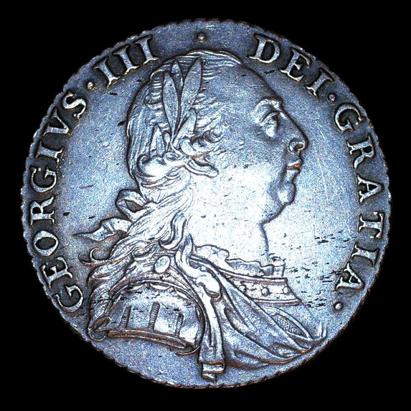 George III. Shilling. 1787. a selection