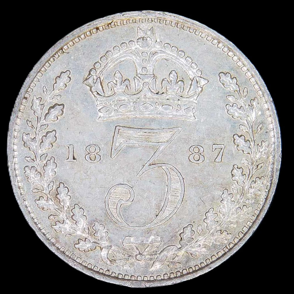 Victoria. Threepence. 1887 Jubilee head. A selection.