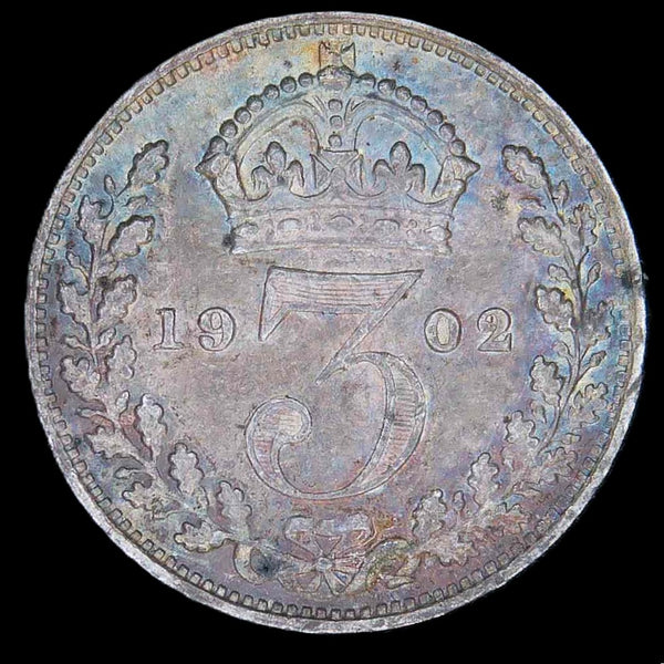 Edward VII. Threepence. 1902. A selection.