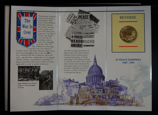 Elizabeth II. Royal Mint Two pounds. WW2 presentation pack. 1995.