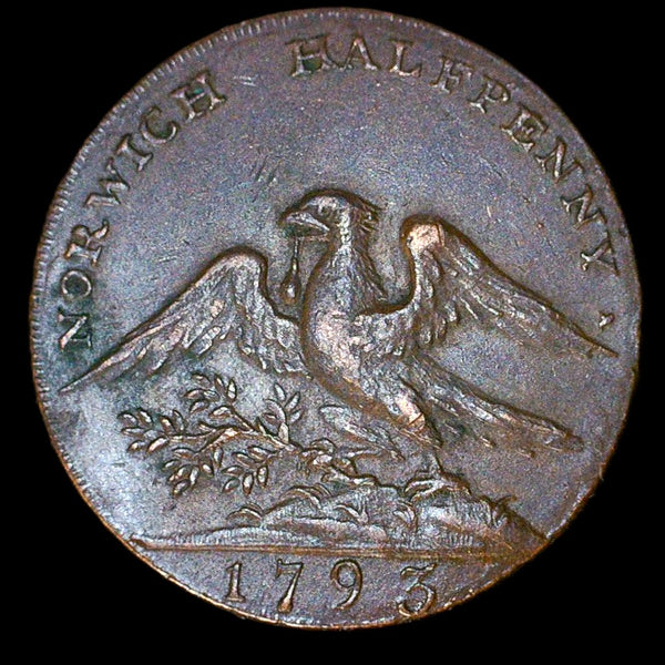 Norfolk. Norwich Halfpenny.  Dunham & Yallop Goldsmiths. 1793.