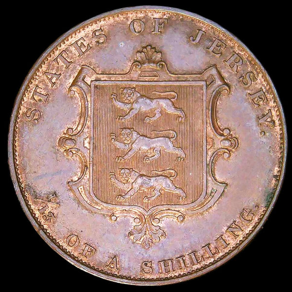 Jersey. 1/13th of a shilling. 1858