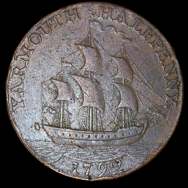 Norfolk. Yarmouth Halfpenny. 1792