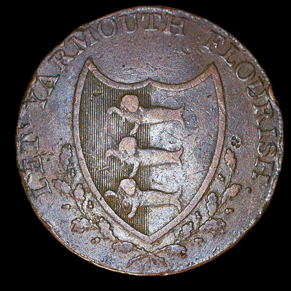 Norfolk. Yarmouth Halfpenny. 1792