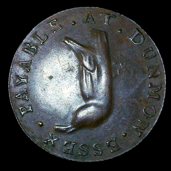 Essex. Dunmow. Halfpenny. 1793. Unusual & rare mule.