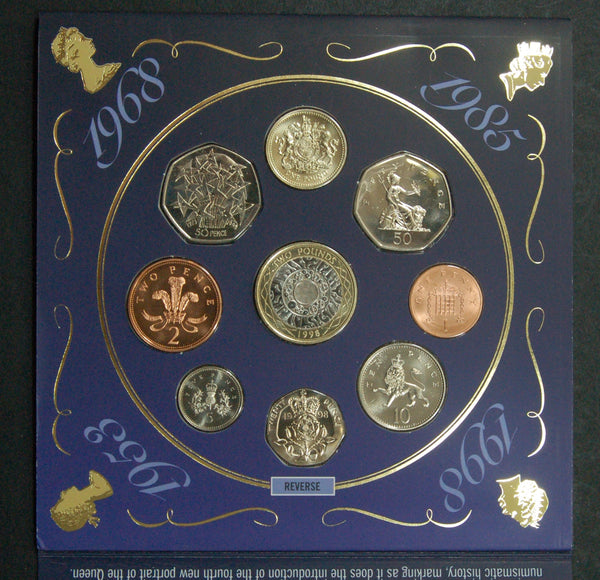 Royal mint. UK Uncirculated set. 1998.