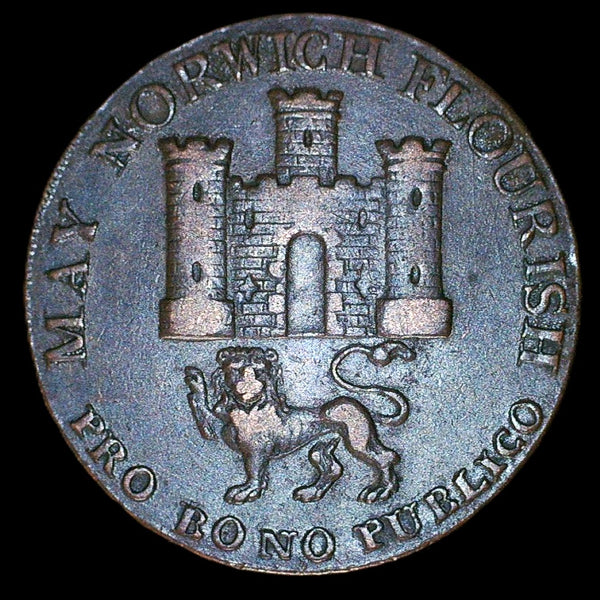 Norfolk. Norwich. Halfpenny token. 1792